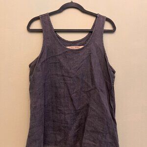 Cynthia Ashby 100% Linen Tank, Medium
